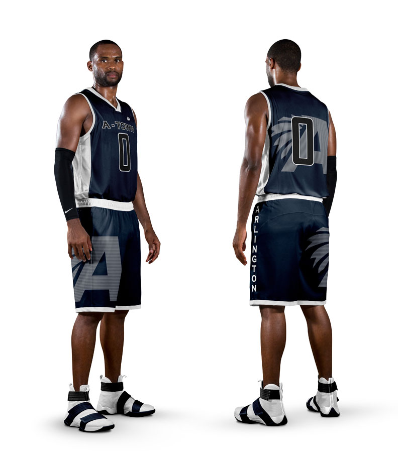 Custom Basketball Uniforms, Sample Design B
