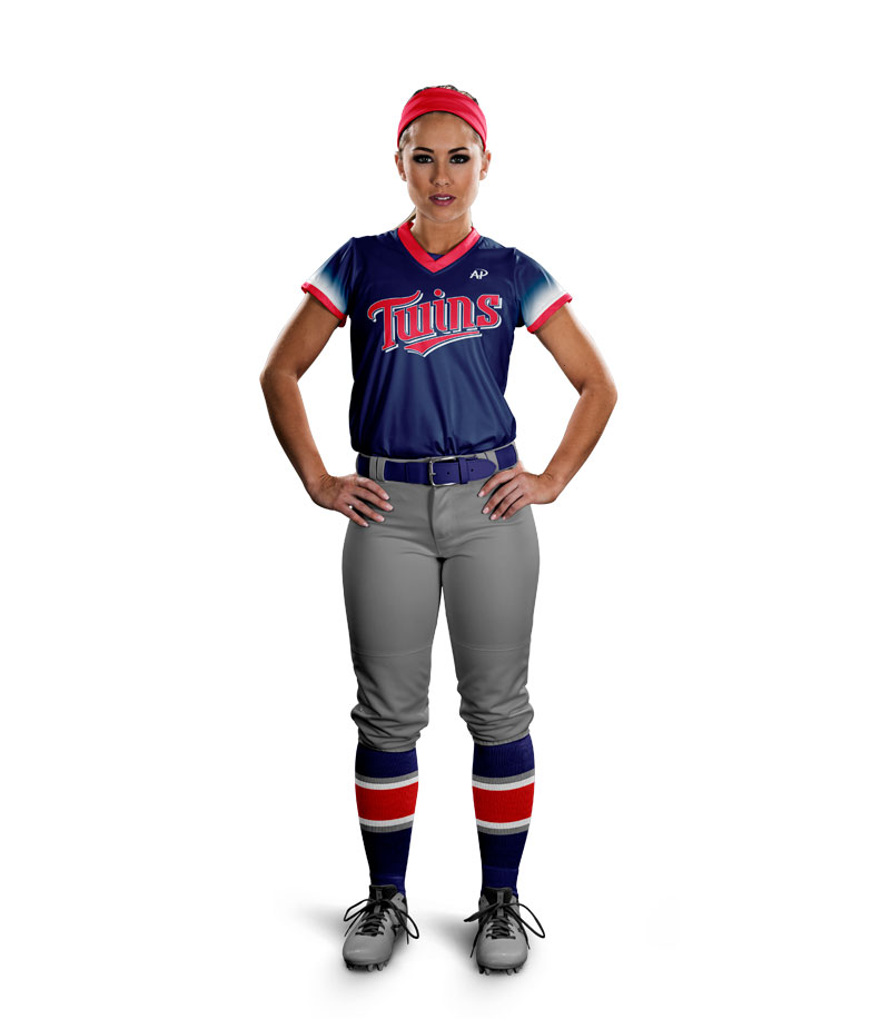 Featured Twins Navy Women's Softball Uniform