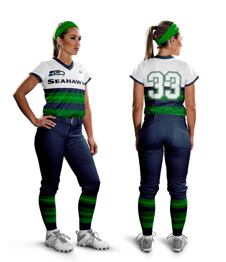 Custom Women S Softball Uniforms Sample Design A All Pro Team Sports