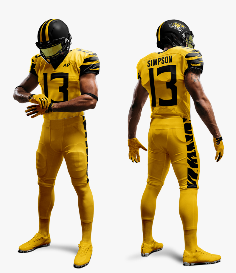 colors pro football uniforms